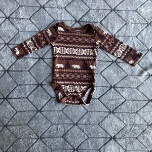 Baby Place Winter Forest Themed Baby Onesie